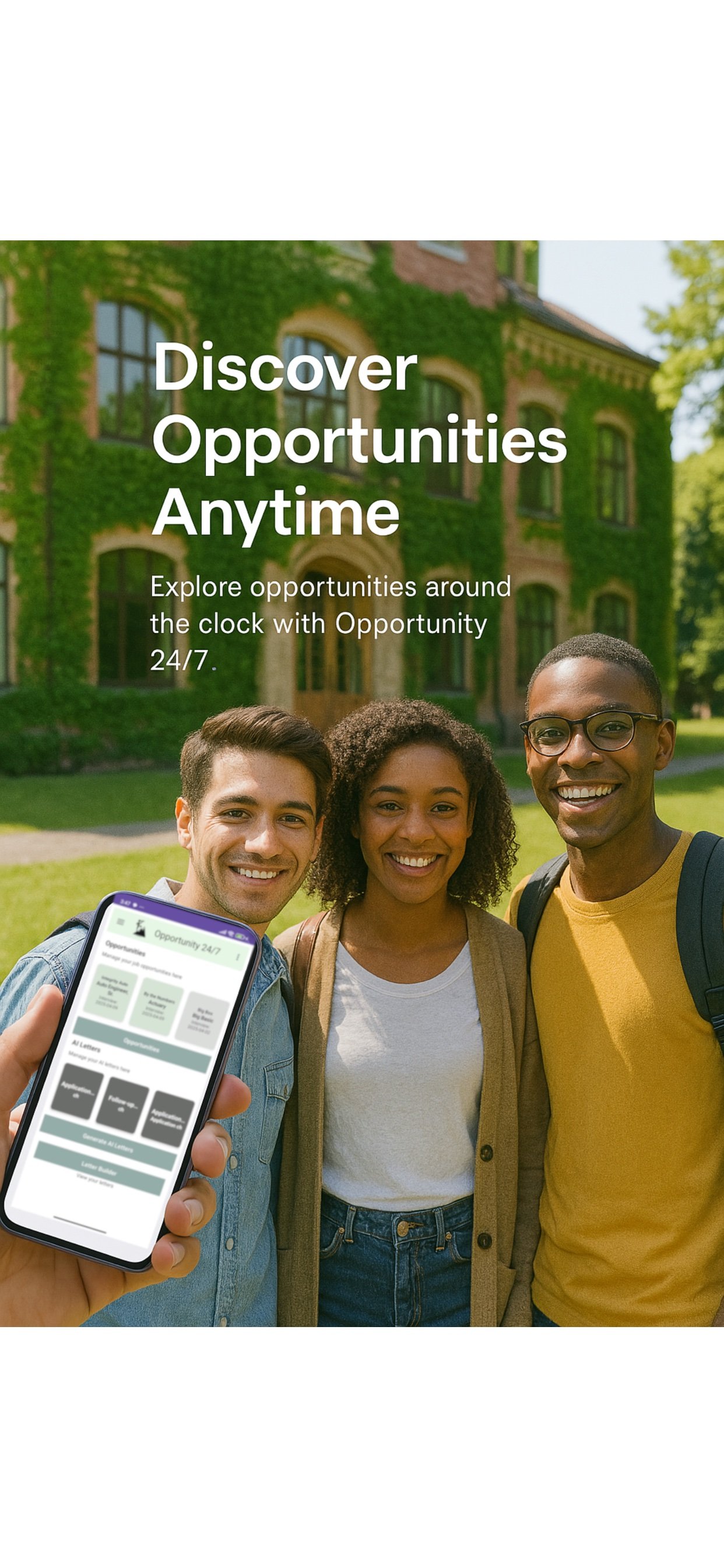 Students discovering opportunities